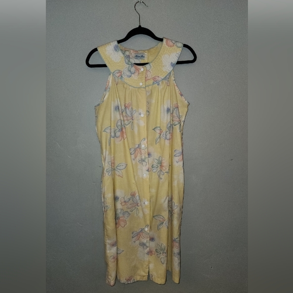Vintage Yellow Floral Dress By Lara Dee - Picture 7 of 13